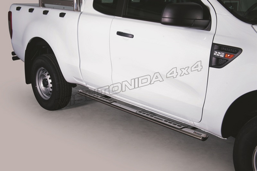 Pedane laterali Ford Ranger Super Cab dal 2012 Misutonida DSP/330/IX inox lucido