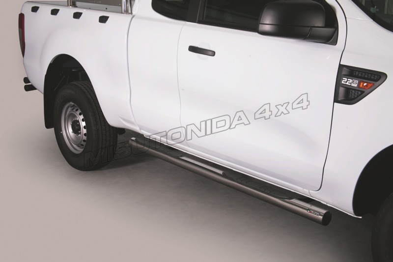 Pedane laterali Ford Ranger Super Cab dal 2012 Misutonida GP/330/IX inox lucido