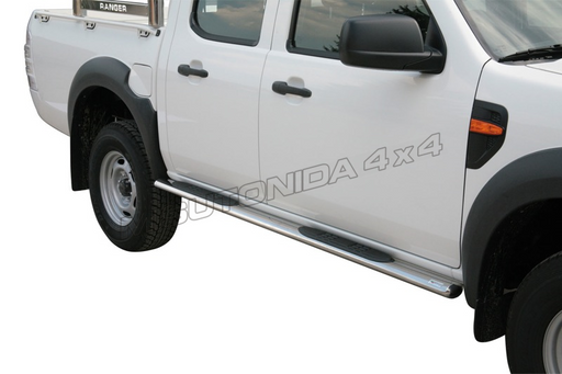 Pedane laterali Ford Ranger Double Cab 2009–2011 Misutonida GPO/250/IX inox lucido