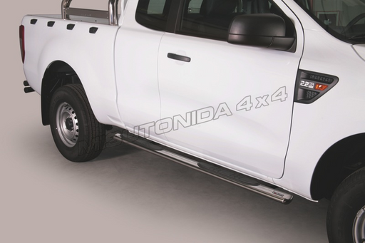 Pedane laterali Ford Ranger Super Cab dal 2012 Misutonida GPO/330/IX inox lucido