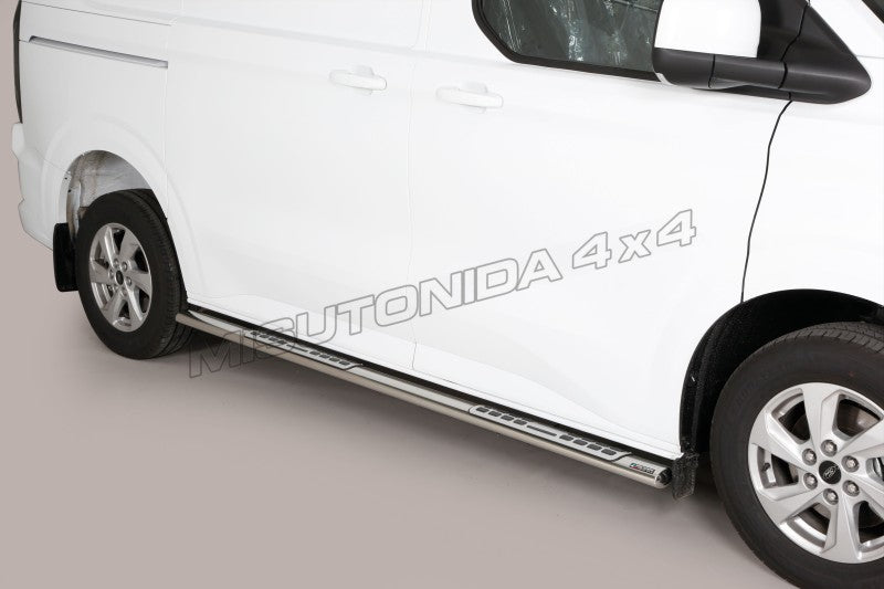 Pedane laterali Ford Transit Custom / Tourneo Custom L1 dal 2024 Misutonida DSP/515/L1 inox lucido