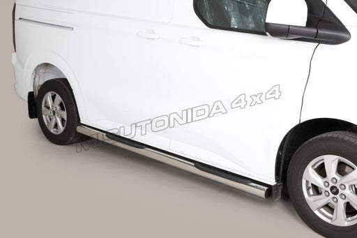 Pedane laterali Ford Transit Custom / Tourneo Custom L1 dal 2024 Misutonida GP/515/L1 inox lucido