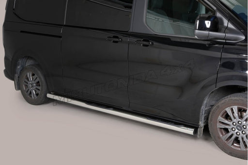 Pedane laterali Ford Transit Custom / Tourneo Custom L2 dal 2024 Misutonida GP/515/L2 inox lucido
