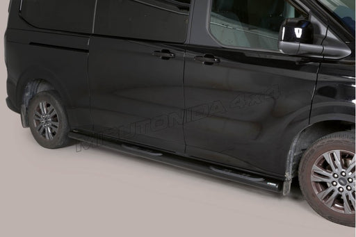 Pedane laterali Ford Transit Custom / Tourneo Custom L2 dal 2024 Misutonida GP/515/L2/PL versione nera