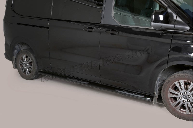 Pedane laterali Ford Transit Custom / Tourneo Custom L2 dal 2024 Misutonida GPO/515/L2/PL versione nera