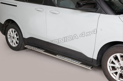 Pedane laterali Ford Transit Courier / Tourneo Courier dal 2024 Misutonida DSP/516/IX inox lucido