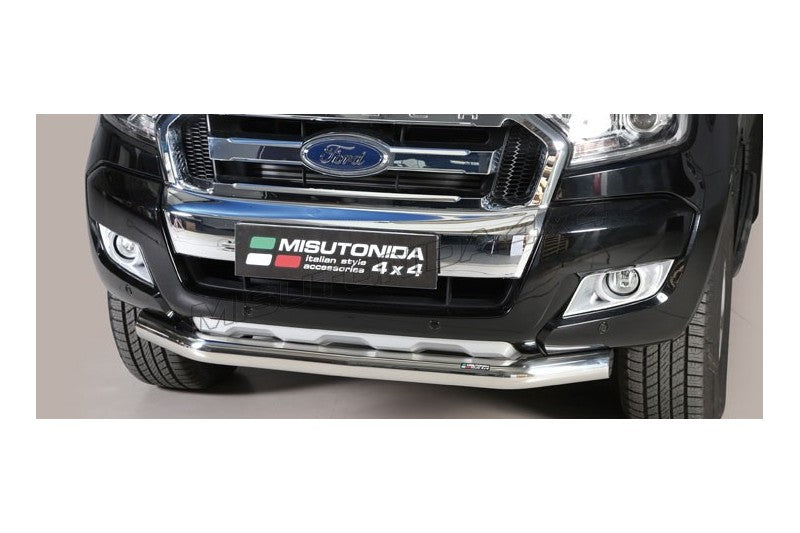 Protezione anteriore Ford Ranger Double Cab 2016–2018 Misutonida SLF/295/IX inox lucido