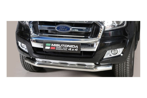 Protezione anteriore Ford Ranger Double Cab 2016–2018 Misutonida SLF/295/IX inox lucido