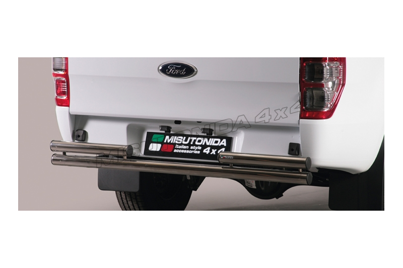 Protezione posteriore Ford Ranger Super Cab dal 2012 Misutonida 2PP/330/IX inox lucido