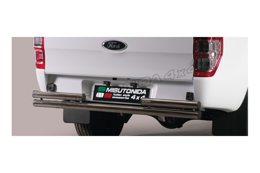 Protezione posteriore Ford Ranger Super Cab dal 2012 Misutonida 2PP/330/IX inox lucido