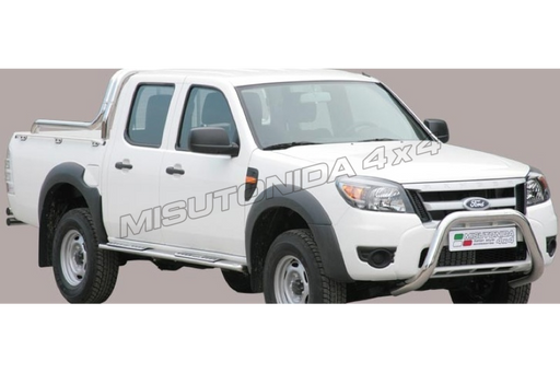 Protezione posteriore Ford Ranger Double Cab 2009–2011 Misutonida DBR/250/IX inox lucido