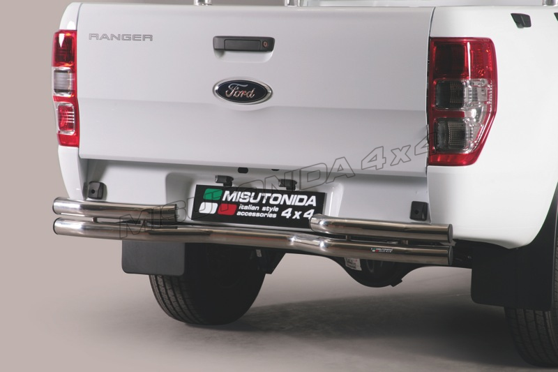Protezione posteriore Ford Ranger Super Cab dal 2012 Misutonida DBR/330/IX inox lucido