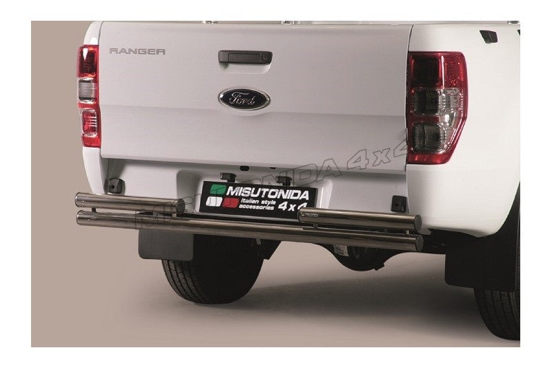 Protezione posteriore Ford Ranger Double Cab 2019–2022 Misutonida 2PP/330/IX inox lucido