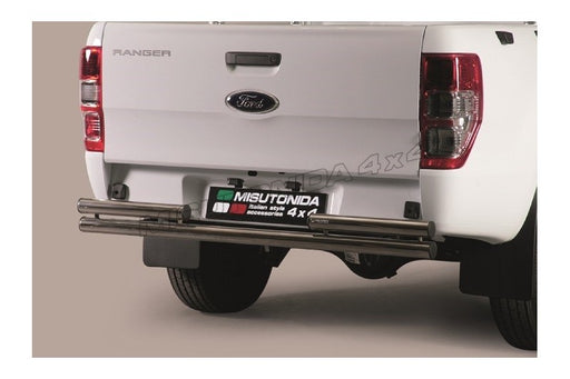 Protezione posteriore Ford Ranger Double Cab 2019–2022 Misutonida 2PP/330/IX inox lucido