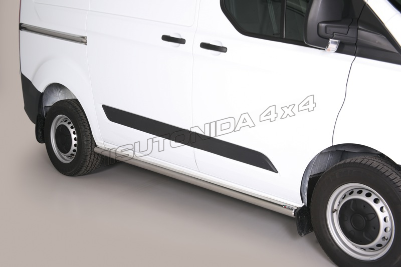 Protezioni laterali Ford Transit Custom SWB/L1 2013–2017 Misutonida TPS/339/IX inox lucido