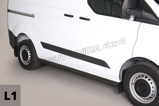 Protezioni laterali Ford Transit Custom SWB/L1 2013–2017 Misutonida TPS/339/PL versione nera