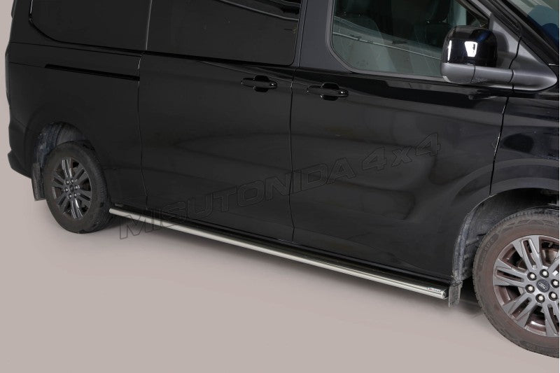 Protezioni laterali Ford Transit Custom / Tourneo Custom L2 dal 2024 Misutonida TPSO/515/L2 inox lucido