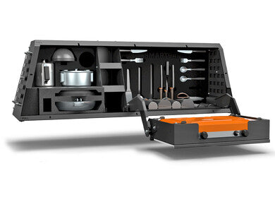 RSI SmartCap Kitchen-Bin SA08110 EVO Series Mid-Size – lato destro – con GSI cookware e fornello