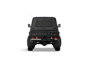 Hard top RSI SmartCap EVO LC Commercial per Toyota Land Cruiser 79 Double Cab, vista posteriore 3/4 su sfondo bianco
