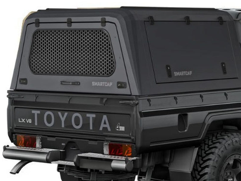Hard top RSI SmartCap EVO LC Commercial per Toyota Land Cruiser 79 Double Cab, primo piano posteriore 3/4