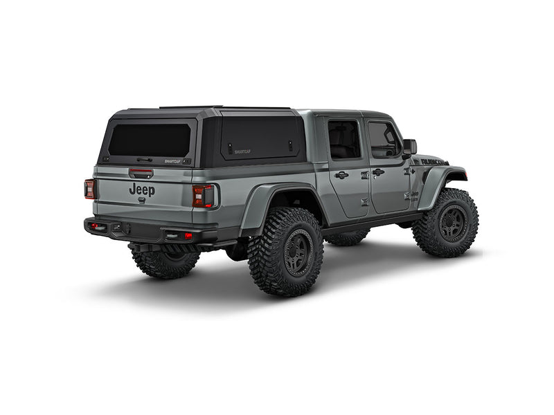 Hard top RSI SmartCap EVOa Adventure per Jeep Gladiator 2019+, vista posteriore 3/4 lato destro su sfondo bianco