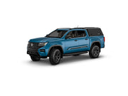 Hard top RSI SmartCap EVOa Adventure per Volkswagen Amarok 2023+ Double Cab, vista anteriore 3/4 su sfondo bianco