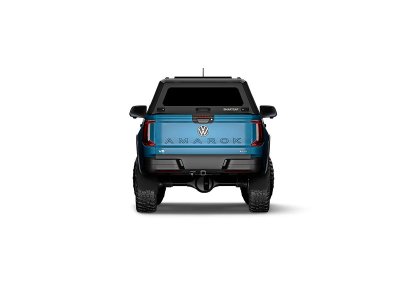 Hard top RSI SmartCap EVOa Adventure per Volkswagen Amarok 2023+ Double Cab, vista posteriore su sfondo bianco