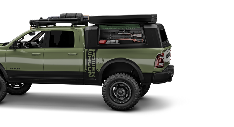 RSI SmartCap EVOa Adventure su RAM, vista laterale su sfondo bianco