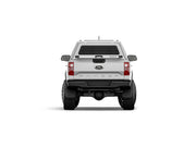 Hard top RSI SmartCap EVOc Commercial per Ford Ranger 2012–2022 Extra Cab, vista posteriore su sfondo bianco