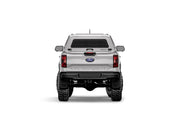 Hard top RSI SmartCap EVOc Commercial per Ford Ranger 2023+ Extra Cab, vista posteriore su sfondo bianco