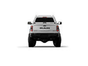 Hard top RSI SmartCap EVOc Commercial per RAM 1500 DT 2019+ Short Bed 5,7', vista posteriore su sfondo bianco