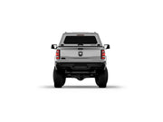 Hard top RSI SmartCap EVOc Commercial per RAM 1500 DT 2019+ Standard Bed 6,4', vista posteriore su sfondo bianco