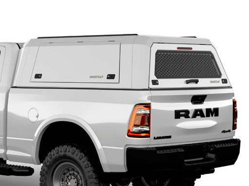Hard top RSI SmartCap EVOc Commercial per RAM 2500/3500 DS/DT 2009+, vista posteriore 3/4 ravvicinata
