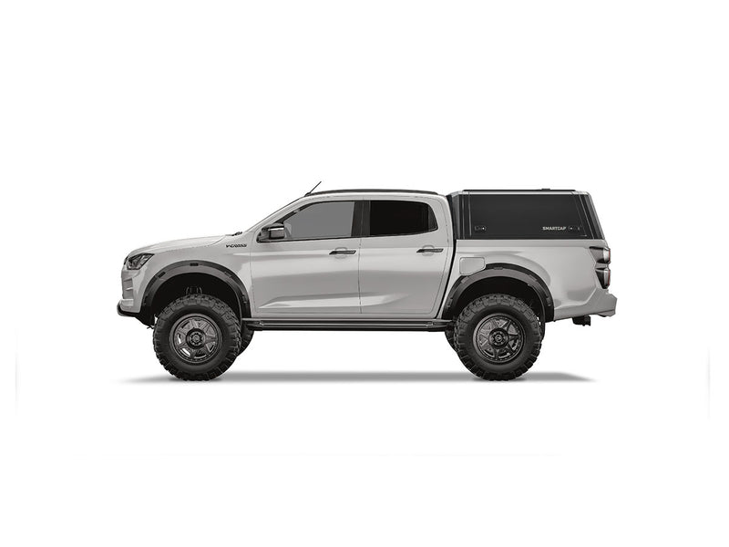 Hard top RSI SmartCap EVOd Defender per Isuzu D-Max 2020+ Double Cab, vista laterale su sfondo bianco