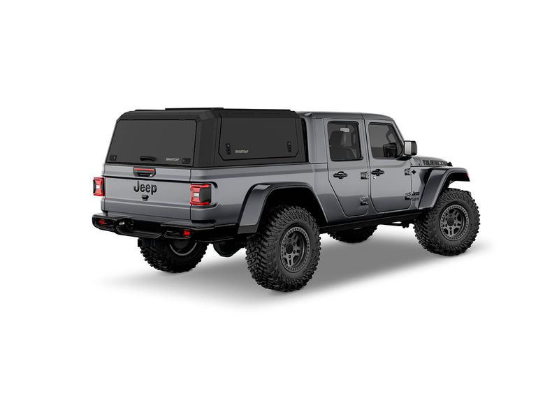 Hard top RSI SmartCap EVOd Defender per Jeep Gladiator 2019+, vista posteriore 3/4 lato destro su sfondo bianco