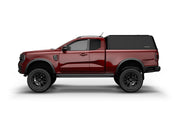Hard top RSI SmartCap EVOh Hatchback per Ford Ranger 2023+ Extra Cab, vista laterale su sfondo bianco