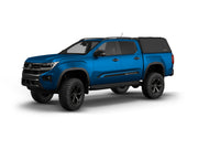 Hard top RSI SmartCap EVOh Hatchback per Volkswagen Amarok 2023+ Double Cab, vista anteriore 3/4 su sfondo bianco
