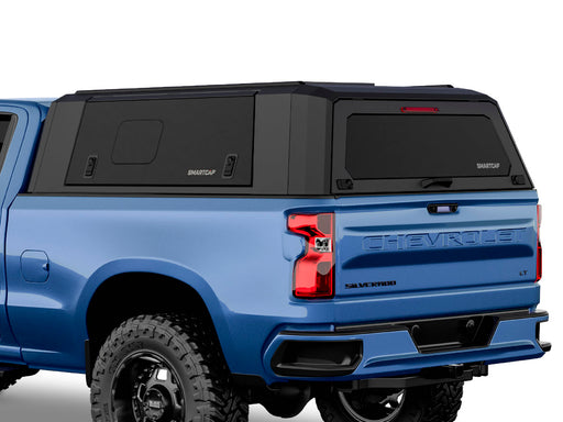 Hard top RSI SmartCap EVOs Sport per Chevrolet Silverado / GMC Sierra 1500 2019+ Standard Bed 6,5', vista posteriore 3/4 ravvicinata