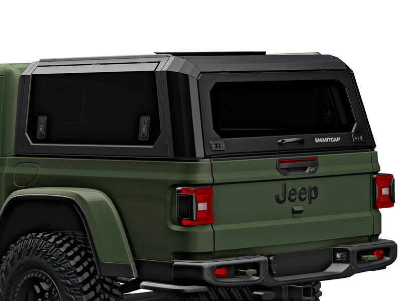 Hard top RSI SmartCap EVOs Sport per Jeep Gladiator 2019+, vista posteriore 3/4 ravvicinata