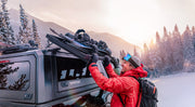 RSI SmartCap EVOs Sport in montagna con attrezzatura da sci sul tetto