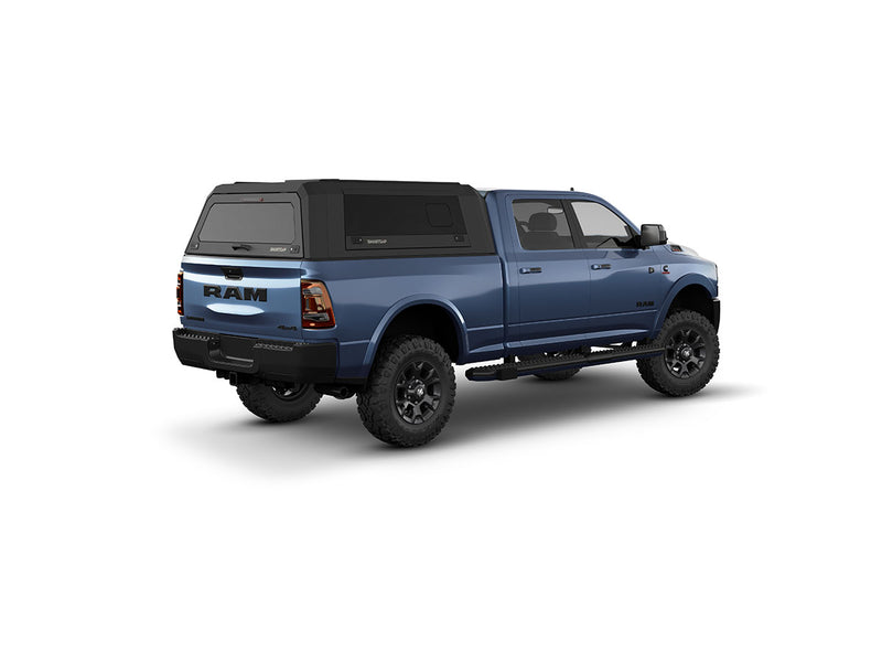 Hard top RSI SmartCap EVOs Sport per RAM 2500/3500 DS/DT 2009+, vista posteriore 3/4 lato destro su sfondo bianco