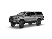 Hard top RSI SmartCap EVOs Sport per Toyota Hilux 2016–2025 Double Cab, vista anteriore 3/4 su sfondo bianco
