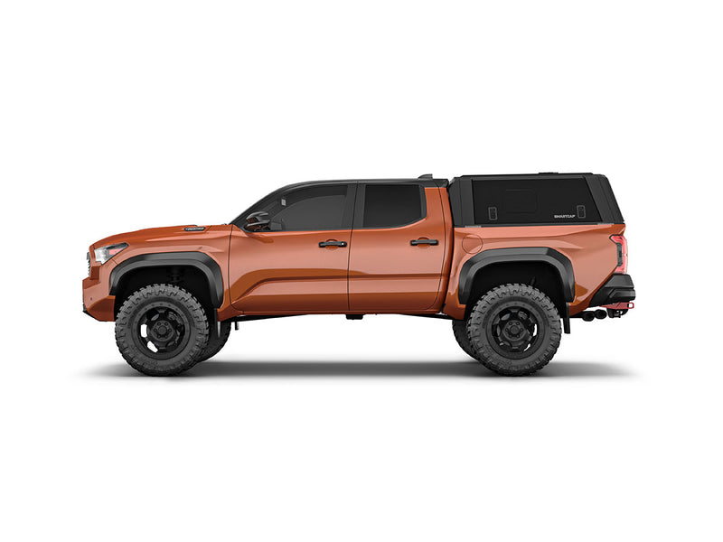 Hard top RSI SmartCap EVOs Sport per Toyota Tacoma 2024+ Short Bed 5', vista laterale su sfondo bianco