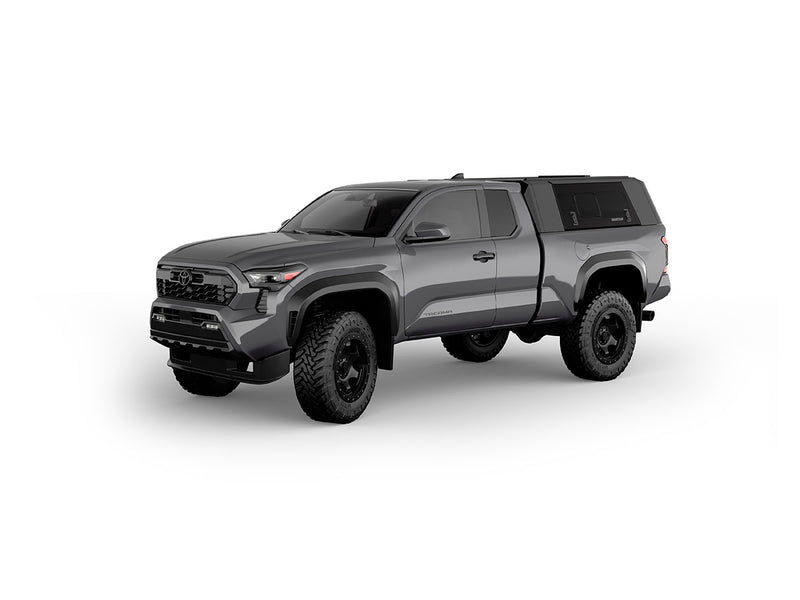 Hard top RSI SmartCap EVOs Sport per Toyota Tacoma 2024+ Standard Bed 6', vista anteriore 3/4 su sfondo bianco