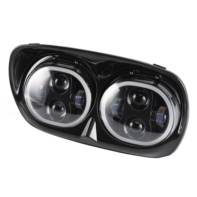 FARO A LED ANTERIORE MOTO -  ROAD GLIDE - HARLEY DAVIDSON - Nero -