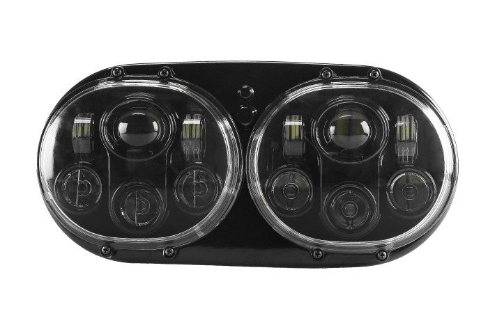 DOPPIO FARO A LED ANTERIORE 7" per il 2004 ~ 2013 Harley Davidson Road Glide