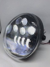 FARO A LED ANTERIORE per Harley Davidson - V ROAD - NERO - 60W