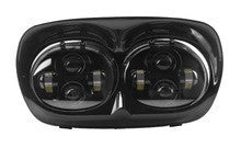 DOPPIO FARO A LED ANTERIORE PER MOTO/AUTO LED PER HARLEY DAVIDSON ROAD GLIDE 04-13