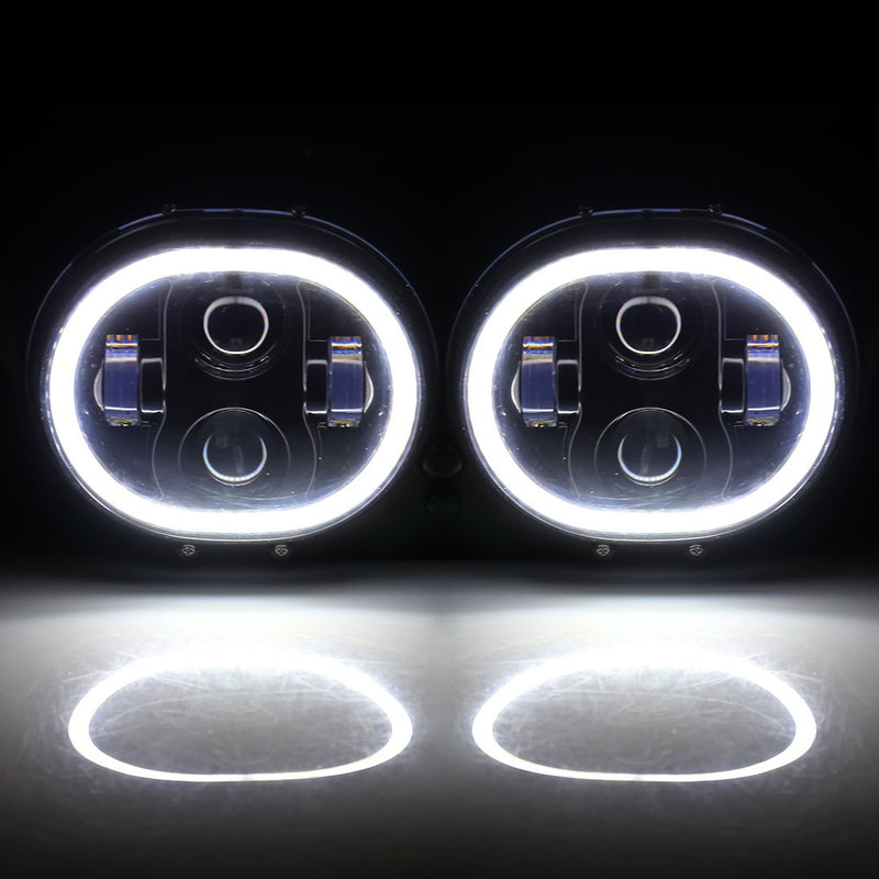 FARO LED ANTERIORE MOTO -  ROAD GLIDE - HARLEY DAVIDSON - Cromato -