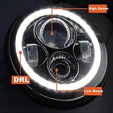 FARO LED ANTERIORE PER MOTO/ JEEP WRANGLER ABBAGLIANTE E ANABBAGLIANTE - 50W -